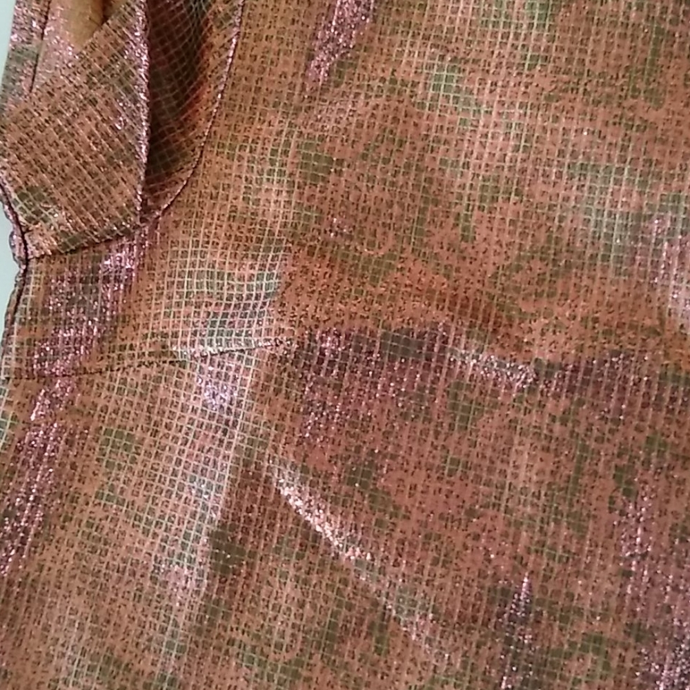 Glamorous Rose Gold Jacquard top - Picture 4 of 6